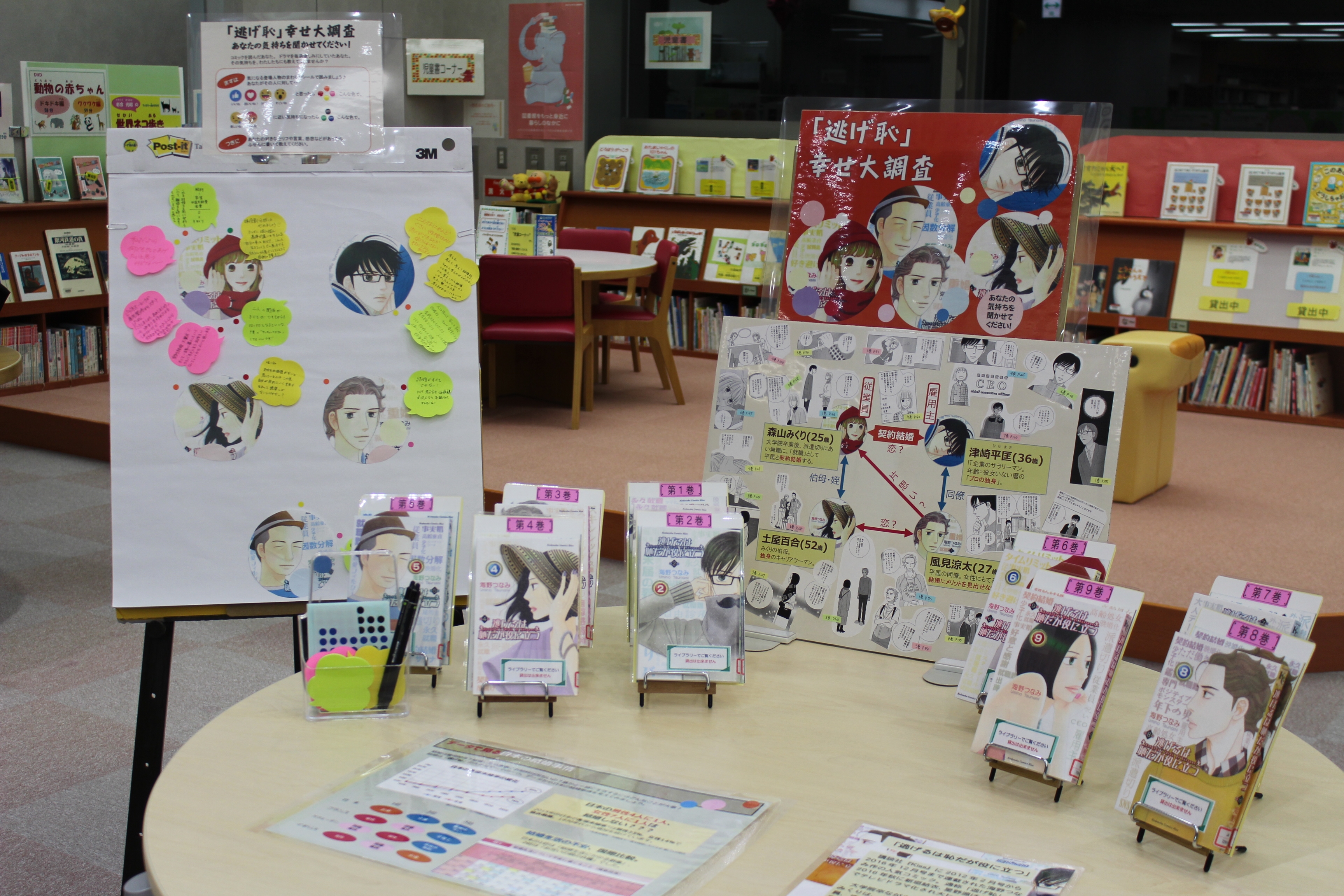 終了しました あすばるライブラリーで展示企画 逃げ恥 幸せ大調査 開催中です 福岡県男女共同参画センターあすばる